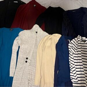 Lot of cardigan sweaters